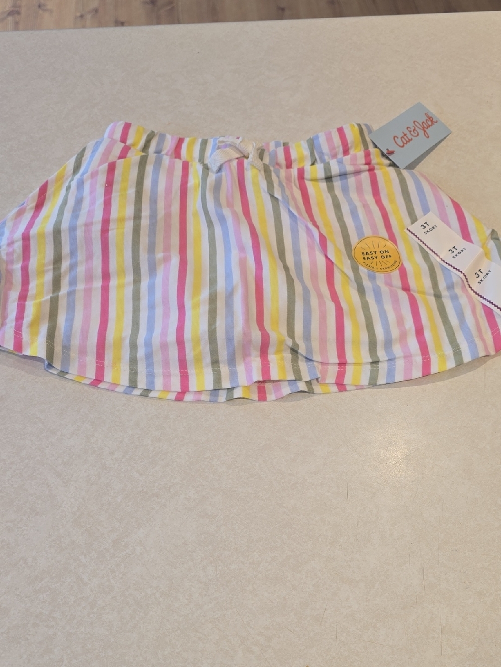 Cat & Jack Multicolor Stripe Skort